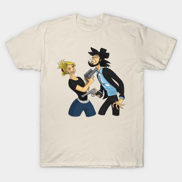 Gunfight T-Shirt by giuliadrawsstuff